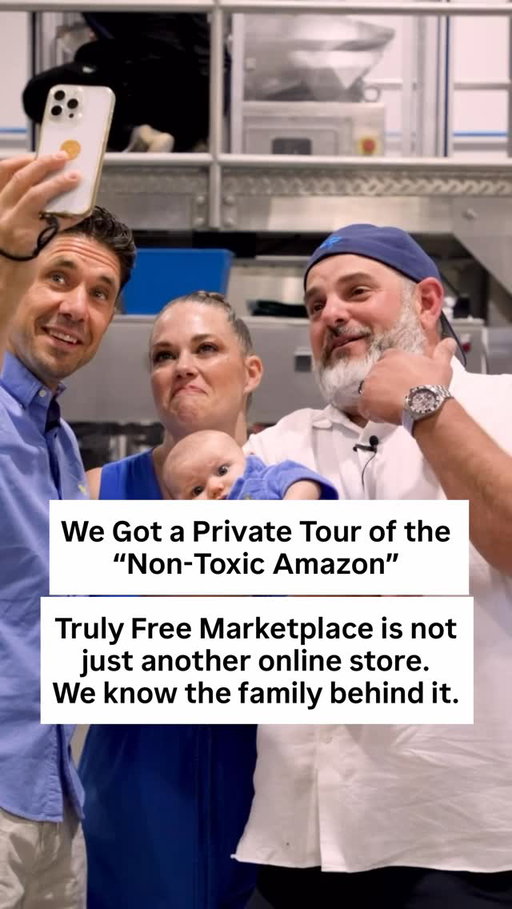 Super blessed to get a tour of the Truly Free Marketplace world headquarters with our longtime friend Stephen. 

Imagining a non-toxic version of Amazon without the fake knock off products, and you don’t have to sign up for an MLM. 

And is Christian owned! 🙌

Stephen is giving our community a free lifetime membership to Truly Free Marketplace and a free $10 coupon your first purchase. 

—> Comment “TRULY” for the link. 

If you’re like us and don’t have time to DIY everything... we recommend Truly Free.

They have a wonderful marketplace that’s basically a non-toxic version Amazon without all of the fake knock-offs. It’s Christian-owned by our dear friends Steven and Amy Ezell, and you earn money back for every dollar that you spend. 

Think of it like a cleaner, more curated version of Amazon meets Etsy.

You can find things like cleaner snacks, baby products, pet products, coffee, chips, tinctures, beauty products, home goods, and more from brands that are being vetted for transparency and authenticity.

And right now, during their early launch phase, they are offering free lifetime membership.

That means:
- No MLM
- No subscription required 
- No monthly minimums 
- Discounted pricing 
- Cash back when you buy 
- Access to cleaner brands in one place
- $10 off your first purchase
- Free lifetime membership

Comment “TRULY” for the link. 

Now is the time to stand up against corporate greed and the evil that runs commerce today. Vote with your dollar and support your brothers & sisters in Christ. We hope you join us!

We’re praying for you. 🙏