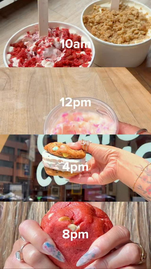 Basically what we’re saying is that it’s always dessert o’clock! 🥰🍪🍦