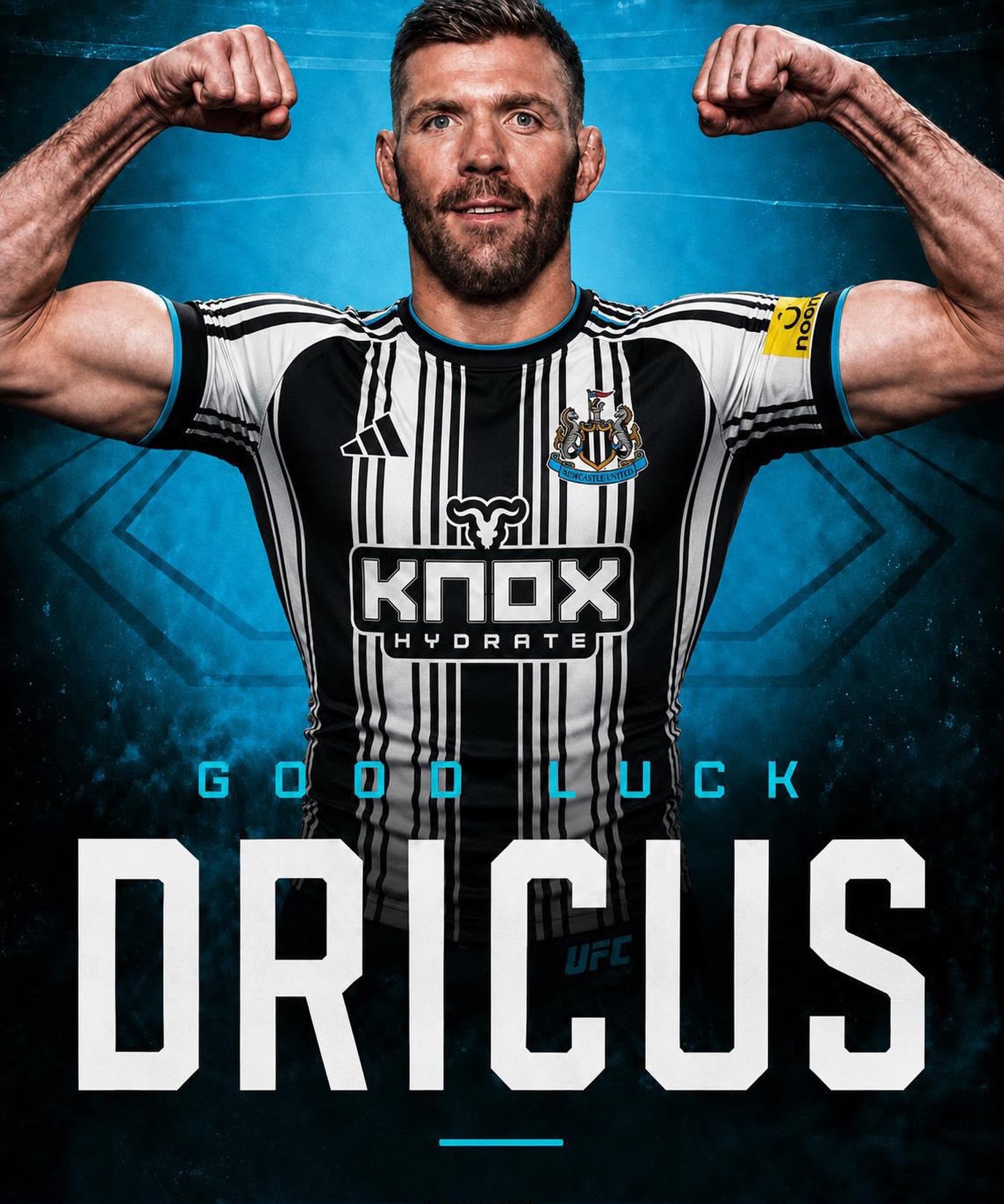 Let’s go, @dricusduplessis 💪

Co-founder of our front of shirt and training ground sponsor, @knoxhydrate, ready to go for @ufc fight night at Paycom Centre in Oklahoma City 🇺🇸