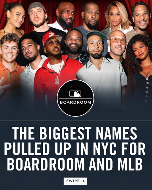 Boardroom and MLB brought the sports and entertainment world outside.

The room featured Carmelo Anthony, LeBron and Savannah James, Kevin Durant, Ciara, Jack Harlow, Trinity Rodman, Josh Hart, Tyrese Haliburton, Meek Mill, Cooper DeJean, James Harden, French Montana, Gary Sheffield, Travis Scott, Cam Heyward, Russell Wilson, Fernando Mendoza, Sue Bird, AJ Andrews, Teyana Taylor, CC and Amber Sabathia, A Boogie, Moneybag Yo, Miles McBride, Jack Hughes, Jose Alvarado, Rich Kleiman, Taylor Rooks, and more. With music by Chase B and Zack Bia, everyone pulled up for a night that brought baseball, basketball, football, hockey, soccer, music, media, and culture into one space.

A major night for the game.

📸: @markredstudios @iamkevinwong