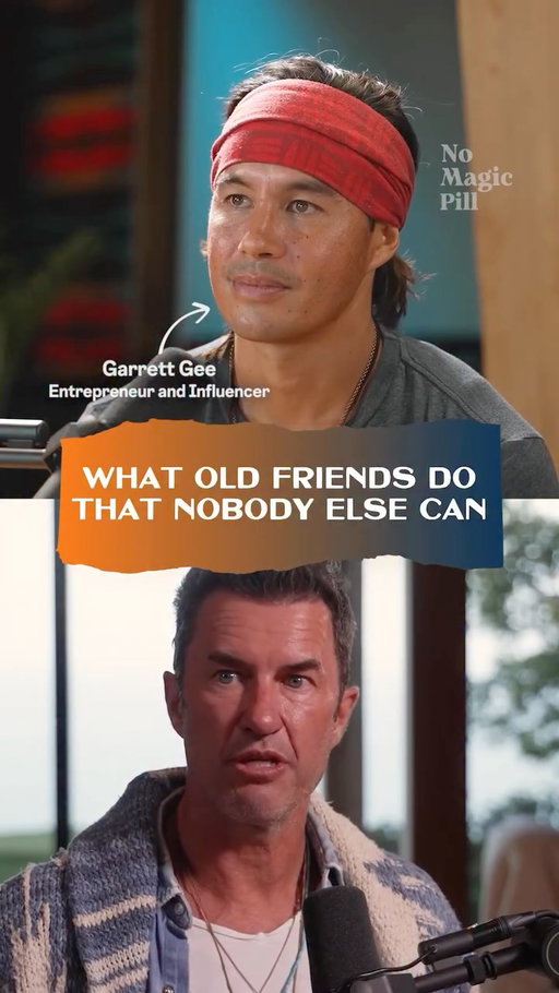 Comment “BUCKETLIST” and I’ll send you the full episode!

Most of us do not lose our closest friendships all at once. We just slowly stop making them a priority until one day we look up and realize we are lonely in a way we cannot quite explain.

Garrett Gee said something on the No Magic Pill podcast that I think every person in their thirties, forties, and fifties needs to hear. The people who knew you as a child are not just friends. They are medicine. Not therapy in the clinical sense. Medicine in the most literal sense. When Garrett gets together with his two closest childhood friends they stop being adults entirely. They goof off, joke around, and play like they are kids again. Nobody else in your life can do that for you. Not your spouse, not your colleagues, not the friends you make at work or at the gym. The people who knew you before you had anything to prove are the ones who remind you who you actually are underneath all of it.

I have felt the loneliness that comes from letting those friendships slide. And I have also felt what happens when you invest in them again. There is nothing like it.

It always comes back to priorities. Not what you say you care about. What you actually make time for.

When did you last reach out to someone who knew you in seventh grade?

The episode is live now. Click the link in the bio to listen. @garrettgee @nomagicpillpodcast