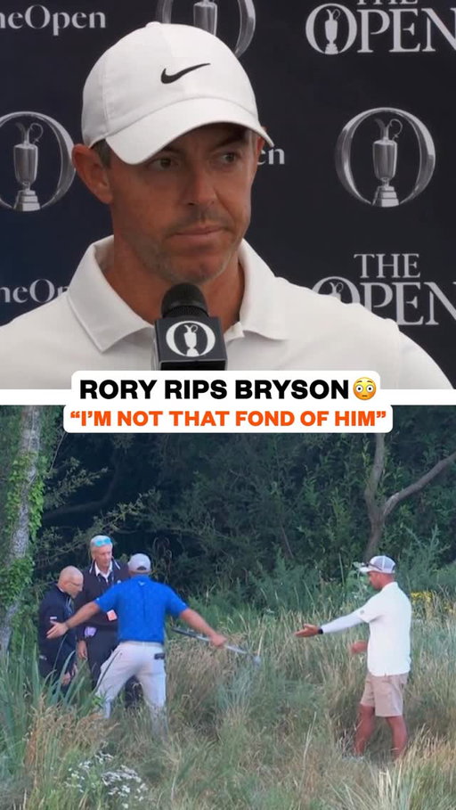 Rory McIlroy did NOT hold back on Bryson DeChambeau 😭

Bryson was assessed a 2-stroke penalty after the second round at The Open for improving his lie on hole 5. 

He stayed at the course for over 2 hours, holding up the release of tee times for the next day.

Bryson is currently +1900 to win The Open. Rory is 320/1 to win. 

(via @kyleporterns)