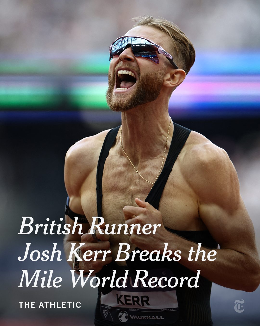 The Olympian Josh Kerr broke the long-standing mile world record with a time of 3 minutes 42.66 seconds at the London Diamond League.

His performance was the result of an eight-month build, during which the Scot trained to beat the record that Hicham El Guerrouj has held since 1999. On Saturday, Kerr shaved 0.47 off of El Guerrouj’s time.

“I am surrounded by amazing people, so I have continued to put the work in, so I knew I had a 3:42 in me. I nearly lost it there at the end, but I got over the line,” he said.

Read more at the link in our bio. Photo by Henry Nicholls/Agence France-Presse — Getty Images
