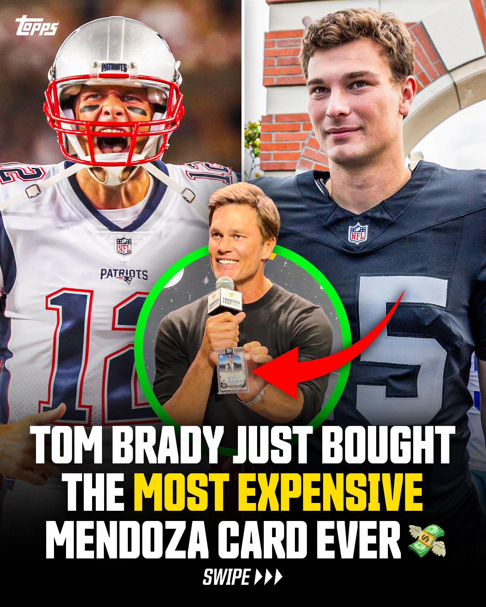 Tom Brady reveals that he bought Fernando Mendoza’s FIRST-EVER NFL autograph card 👀

While the sale price remains undisclosed, we can confirm that it surpasses Mendoza’s previous public record of $78,000 🔥