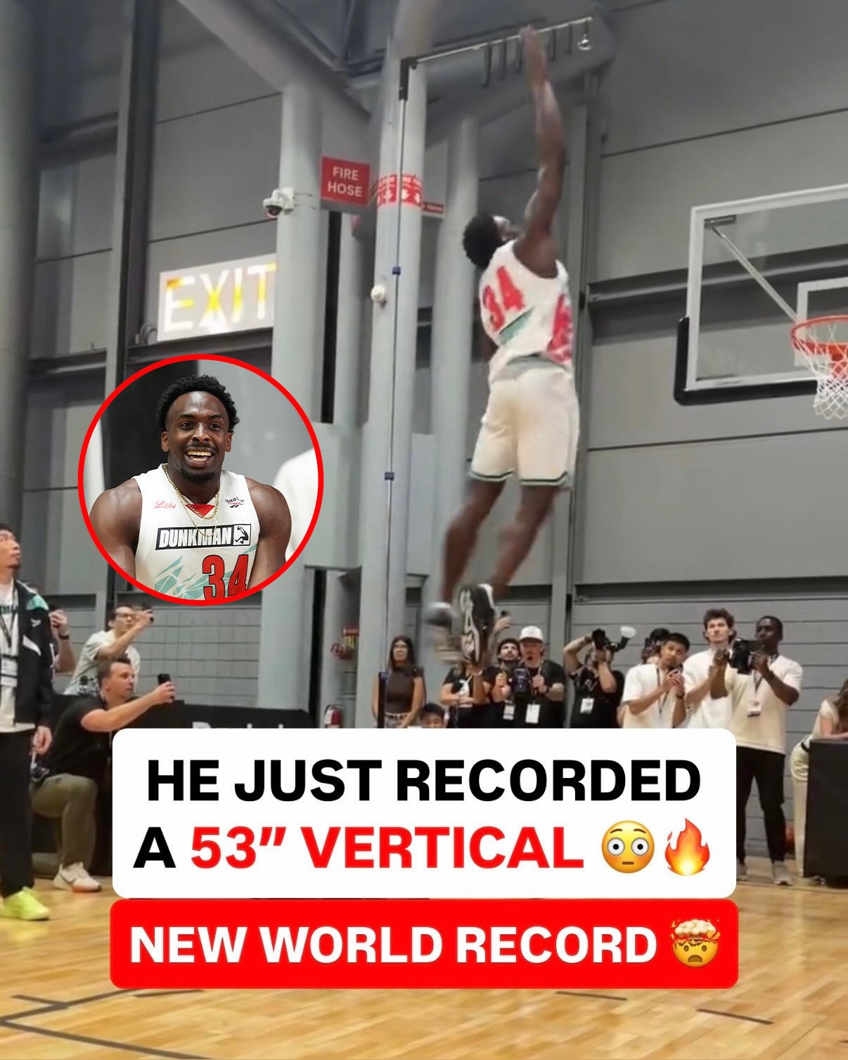 Darius Clark just broke the WORLD RECORD with a 53” vertical. He’s competing in Shaq’s DUNKMAN league...500K prize 👀🔥 

July 21 (8pm ET | TNT & HBO Max)