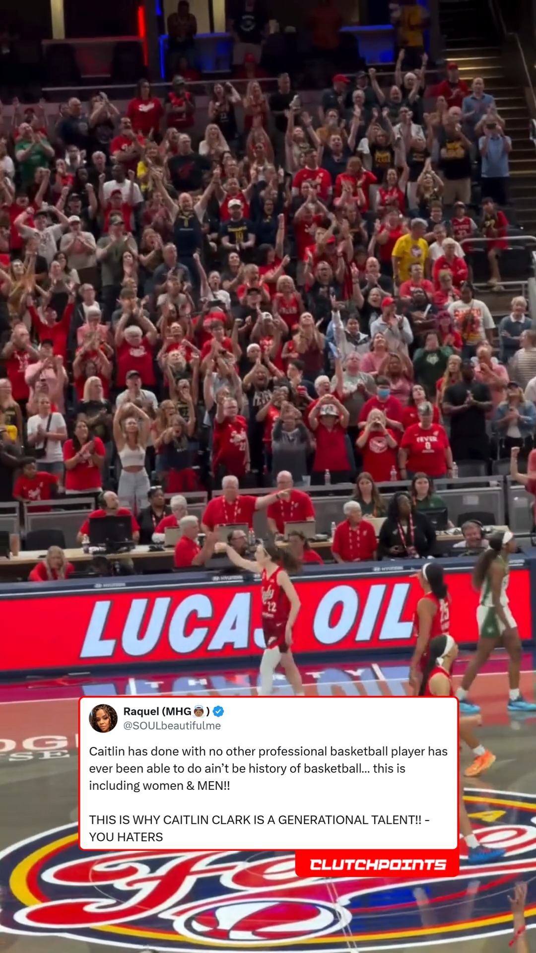 Caitlin Clark last night:

✔️ franchise-record 45 points
✔️ first player in WNBA history with 40+ points & 10+ assists in a game
✔️ fastest player in WNBA history to reach 200 career threes (74 games)

(via @greggy.518/instagram)

#caitlinclark #indiana #fever #wnba