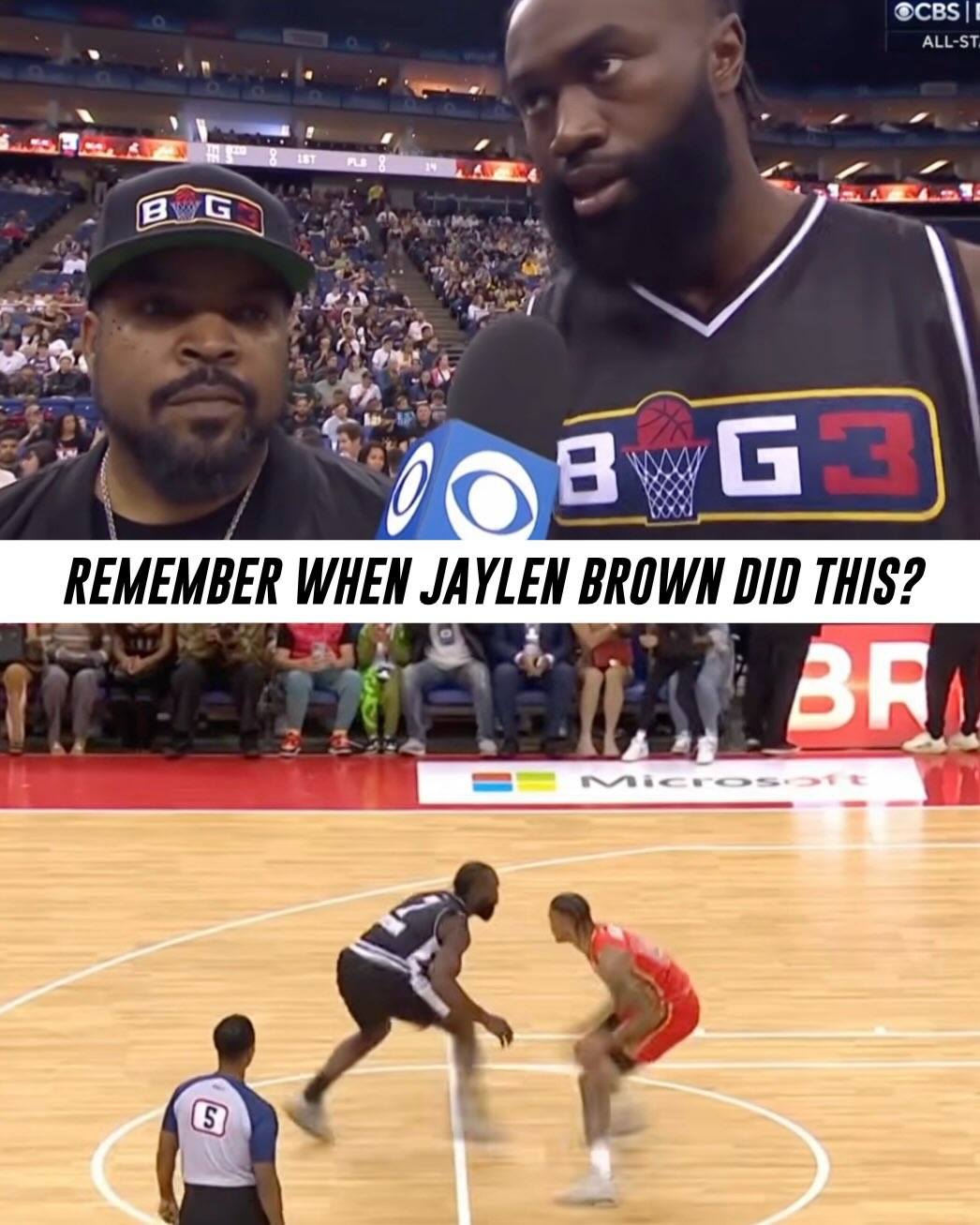 Flashback: Fresh off the richest contract in NBA history, Jaylen Brown pulled up to the BIG3 All-Star Game in the Summer of 23’.