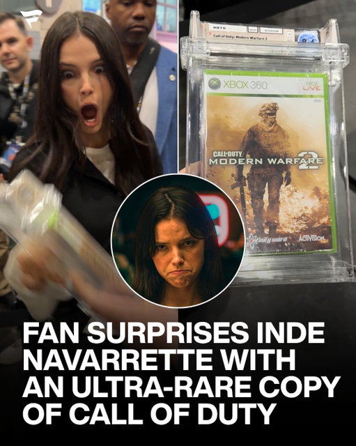 Her reaction is perfect 🥹

A fan gifted Obsession star Inde Navarrette an ultra-rare copy of Call of Duty: Modern Warfare 2 at Fanatics Fest... one of the highest-graded examples in the world.

Before her movie career took off, Navarrette spent time streaming games on Twitch and has said gaming helped her get through a difficult stretch between acting roles, making this gift feel even more personal.

Safe to say this is one collectible she’ll never forget.