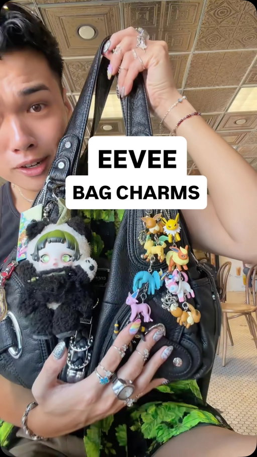 THEY ARE PERFRCT!! espeon is my fav, how about urs?!  
 
 
 
#pokemon #blindbox #gacha #eeveelution #bagcharm