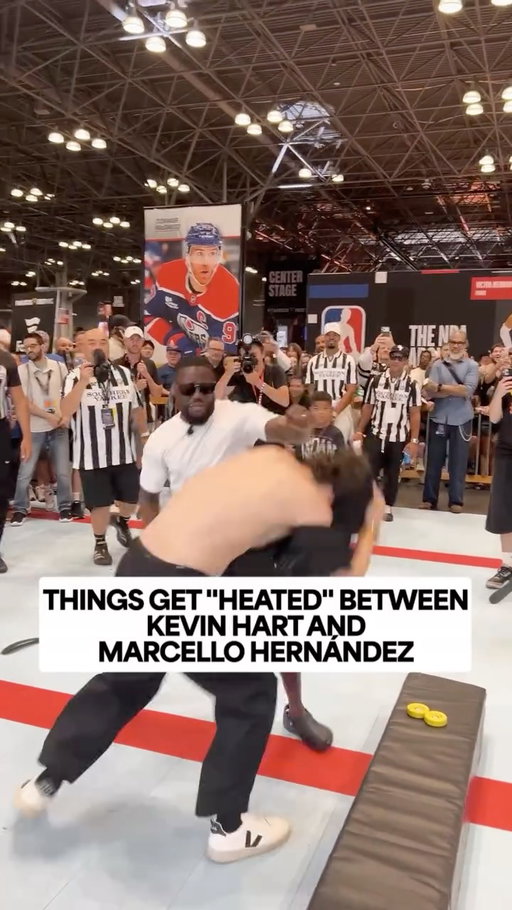 We can't take these guys anywhere 😂⁣
⁣
Watch @kevinhart4real and Marcello Hernández (@marcellohdz) "attempt" the shooting challenge at @fanaticsfest 😅