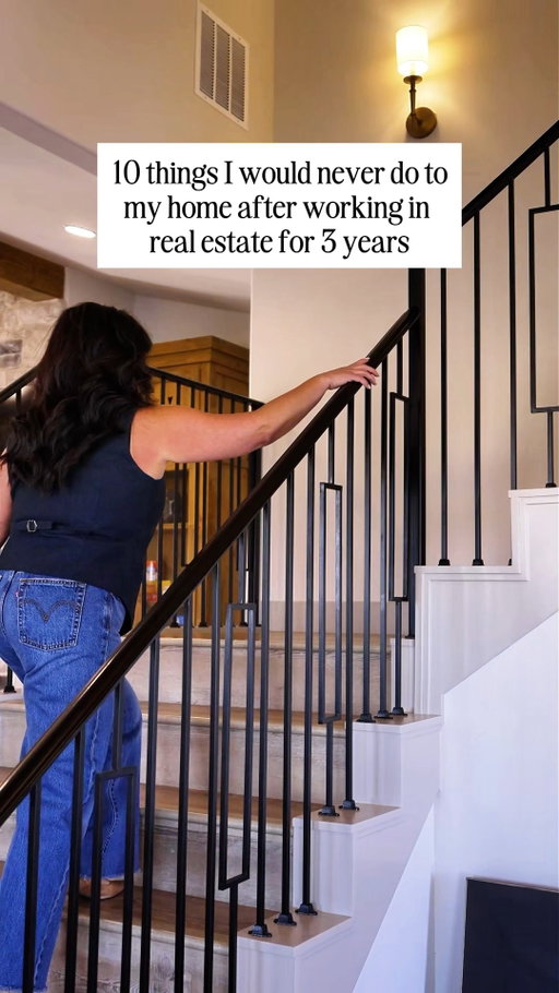 10 things l’d never do to my own home↓

13 years+ in real estate has shown me what makes a home harder to sell. Here’s what NOT to do.
(and what to do instead if you care about resale):

1. Custom paint colors (red, black, neon). They polarize buyers. Instead: neutral tones-bigger, brighter, more appealing.
2. Converting a garage. Buyers want storage/parking.
Instead: keep it and add organized storage.
3. Over-landscaping. Rarely pays back. Instead: simple, low-maintenance curb appeal.
4. Luxury appliances above neighborhood. You won’t recoup it. Instead: mid-range, energy-efficient.
5. Removing too many walls. Buyers want flexible spaces.
Instead: wider openings/double doors.
6. Bold kitchen trends. They date fast. Instead: timeless cabinets in neutral finishes.
7. Trendy flooring everywhere. Styles change. Instead: hardwood or LVP in neutral tones.
8. DIY bathrooms. Bad work kills value. Instead: hire a pro for kitchens/baths.
9. Adding a pool in mid-priced areas. High maintenance.
Instead: patio, fire pit, pergola.
10. Ignoring maintenance. Buyers care more about roofs/ HVAC/windows. Instead: keep mechanicals updated.

Bottom line: what feels exciting now can cost tens of thousands later. Stick to neutral, timeless, functional.

Save this list for future projects or to share with clients.