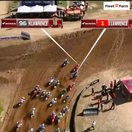 Final moto of the day! 

It’s the Lawrence brothers out front once again 🚀 

@MonsterEnergy 450 moto 2 LIVE fueled by @FleetFarmOfficial 🎥 

#ProMotocross #SMX