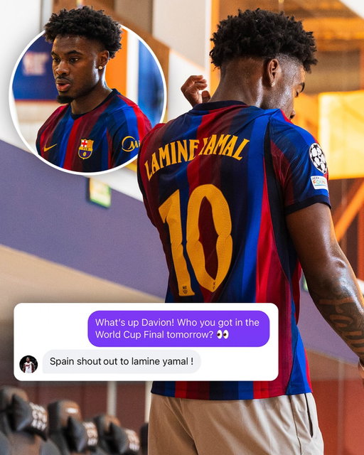 We know who Davion’s rocking with… 👀⚽️