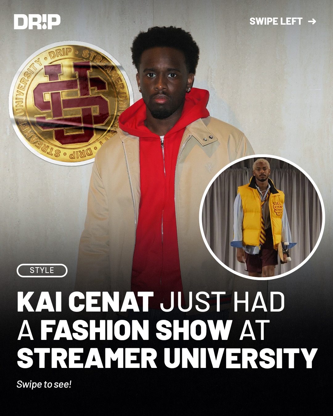 Kai Cenat held a fashion show during Streamer University 🔥 Which look was the best?