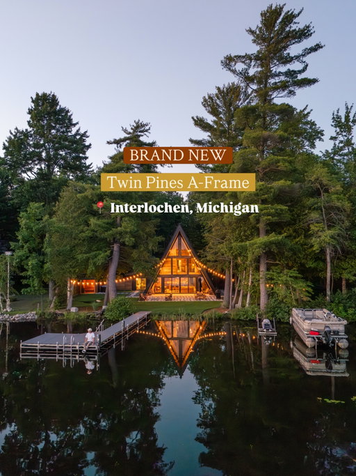 Michigan just got its most iconic A-frame!🌲🏠

After spending a few days at @elevated_living_retreats , I can honestly say this is one of the coolest stays I’ve experienced.

Tucked away in Interlochen, Michigan, this brand-new lakefront A-frame has everything you could want. Floor-to-ceiling windows overlooking the lake, an incredible chef’s kitchen, a private dock with kayaks, a sauna, hot tub, and one of the coziest fire pit setups I’ve seen. My favorite part was ending the day making s’mores around the fire, watching the sun go down over the lake, and then hopping in the sauna or hot tub before bed. Those are the kinds of moments that make a trip memorable.

I truly don’t think there’s another stay like this anywhere in Michigan. You can tell how much thought went into every detail, and being one of the newest stays in the area makes it even better.

If you’re planning a trip to Michigan, this one deserves to be at the top of your list.

📲 Save this for later, and tag the person you’d bring with you!