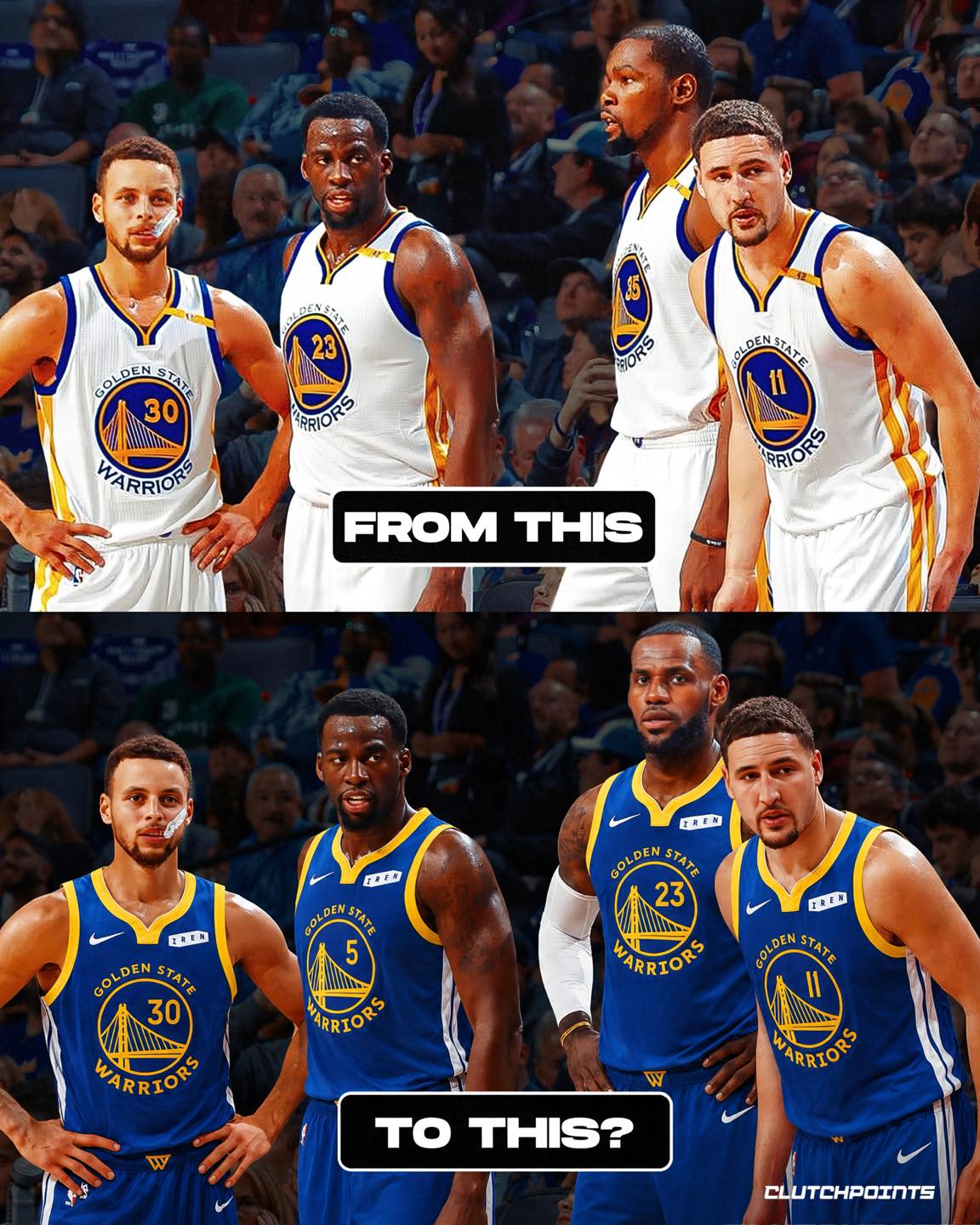 Not long ago, it felt like Klay Thompson’s Warriors chapter was officially over.

Now, that ending might not be so final.

At Fanatics Fest, a fan told Klay that Warriors fans miss him.

His response?

“I know… never say never.”

That comes on the heels of Jake Fischer reporting that a Warriors reunion could become a real discussion if LeBron James signs with Golden State.

Imagine how fast everything changes.

The dynasty that once featured Steph, Klay, Draymond, and KD…

Could become Steph, Klay, Draymond, and LeBron.

It still sounds unbelievable.

But as Klay just reminded everyone…

Never say never.