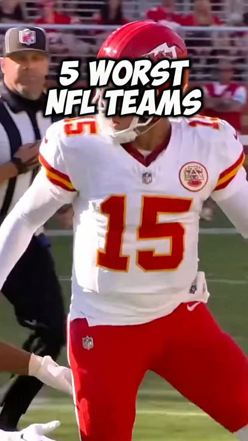 These are five WORST teams in the NFL!😬🏈

Follow @nflpollnation for daily content like this!🏈

#fantasyfootball #nfl #football #patrickmahomes #fyp