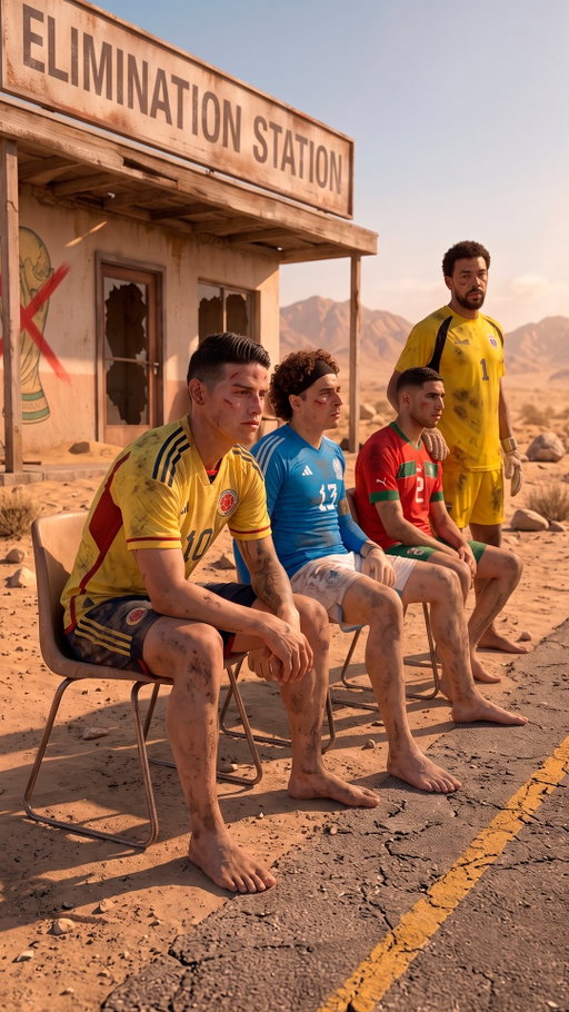 The eliminated players’ van reaches the Elimination Station as Messi and Yamal head to the World Cup final. Who will join the van at the last stop?

Created with @higgsfield.ai 

#worldcup2026 #fifaworldcup #messi #cristianoronaldo #neymarjr