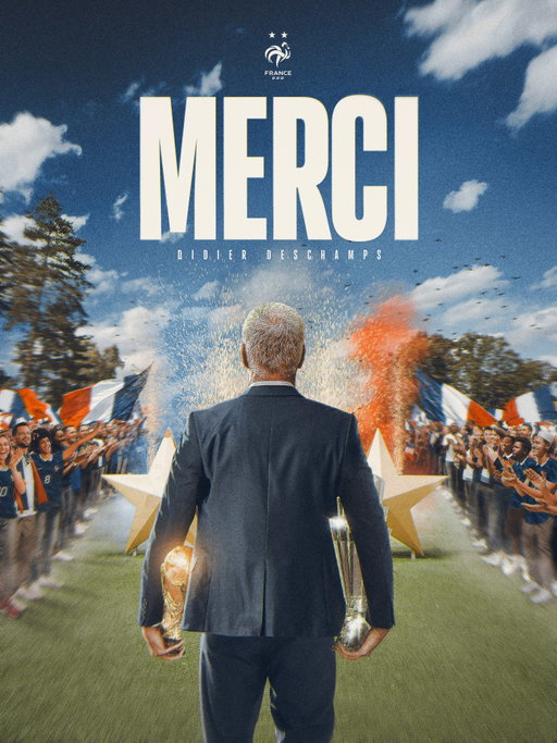 À jamais dans l’histoire du football français 🇫🇷💙
 
Merci pour tout, coach 🙌

Forever part of French football history. Thank you for everything, Coach!