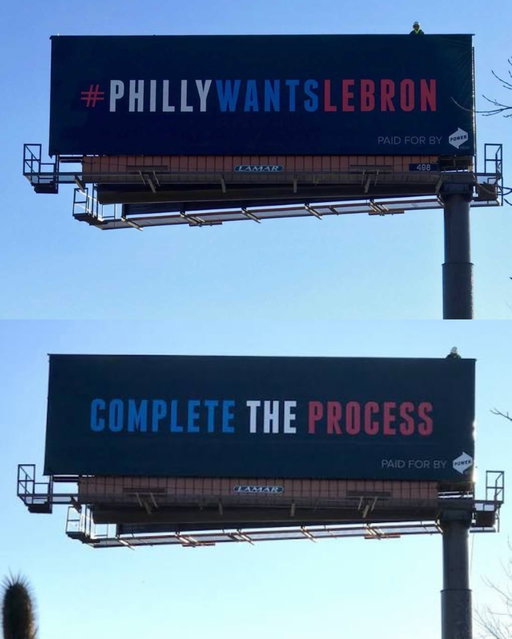 Billboards in Philly circa 2018.