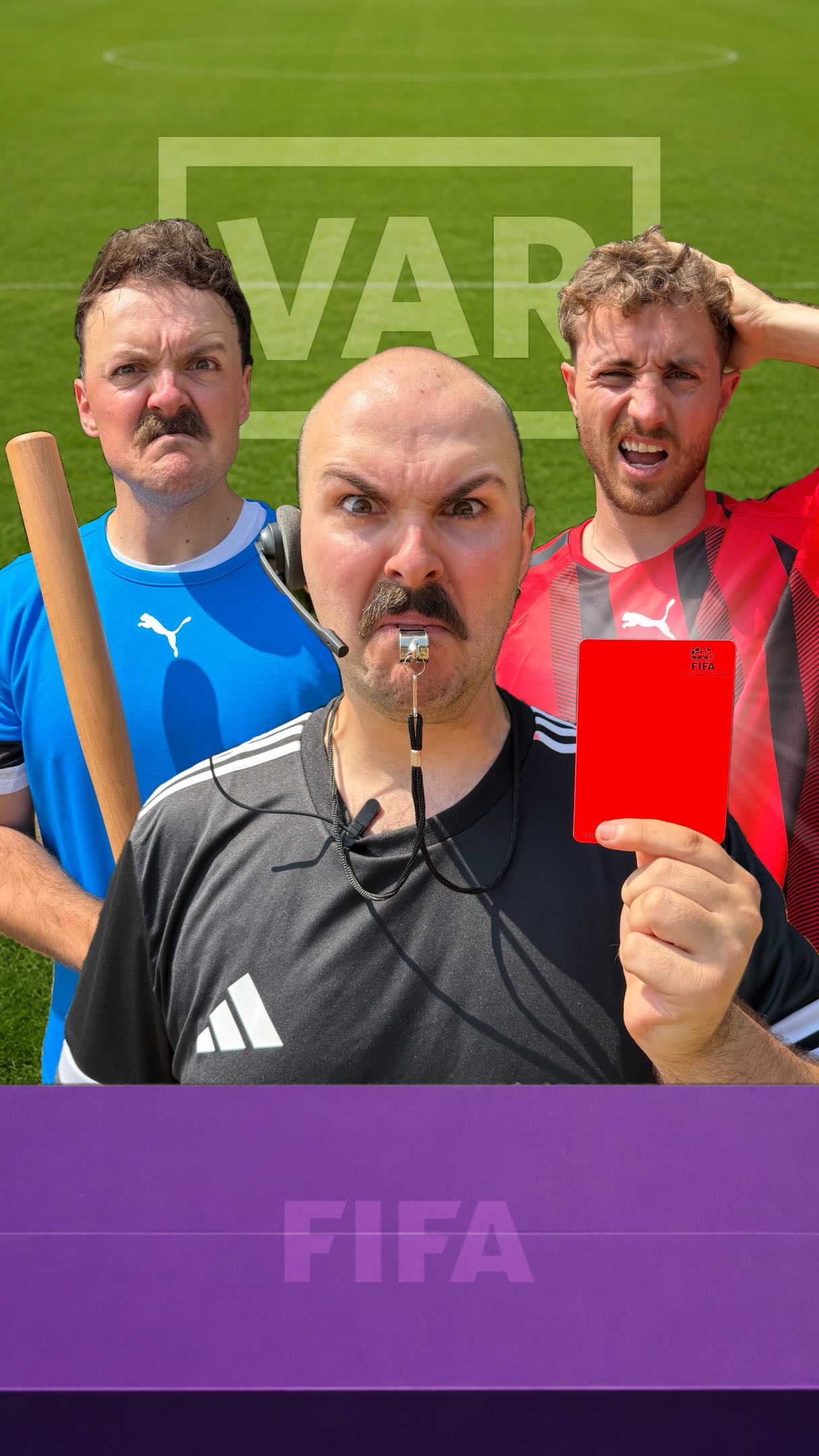 Average football match against Argentina ⚽️📕

All stunts are performed by professional idiots. Do not re-create. 😂⚠️ 

Cast in order of appearance…

Handsome Stunt Man : @_christiancole 
Messi Cornforth : @samcforth
Donald Turnip (Ref) : @harricornforth 
John : @samcforth
Jeff : @samcforth
VAR Mouth Coverer : @costa_cinematics 

Written, edited & directed by FIFA ... I MEAN ME. Sam Cornforth.

#WorldCup #Messi #Argentina #Comedy #Sketch