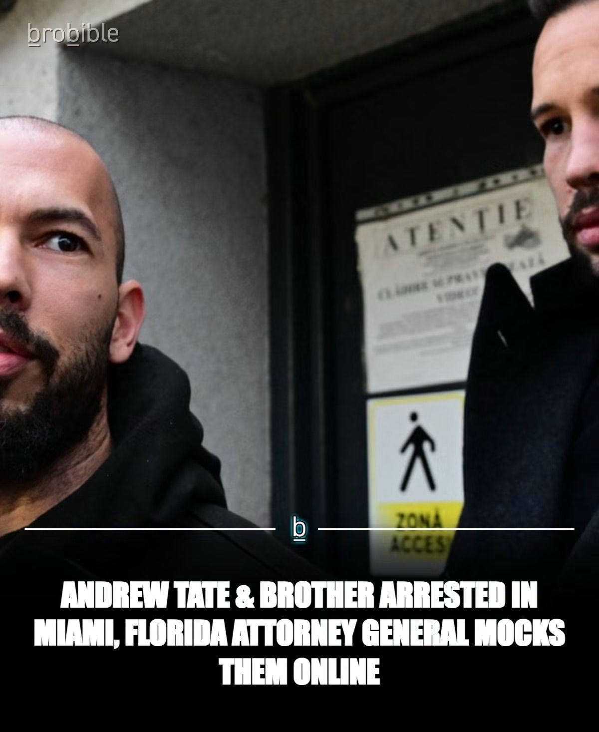 Attorney General James Uthmeier is getting the last laugh when they threatened the Tate brothers.

Last year, Florida Governor Ron DeSantis said he would launch an investigation into Andrew Tate and his brother Tristan, who were staying in the state while being investigated in various countries over human trafficking allegations.

“Florida is not a place where you’re welcome with that type of conduct. Our Attorney General, James Uthmeier, is looking into what state hooks and jurisdictions we have to deal with this. I don’t know how it came to this. We were not involved. We were not notified. I found out through the media.”

On Saturday, both Tate brothers were arrested while attending a bare-knuckle boxing event in Miami, and are facing extradition to the UK.

Via TMZ

Andrew and Tristan Tate have been arrested in Miami … just before Andrew was set to cohost a bareknuckle boxing event.

The brothers are also facing legal issues in the United Kingdom … where 21 charges have been authorized against them — 11 for Andrew and 10 for Tristan. It’s unclear if this arrest has anything to do with that case.

After their arrest, Uthmeier took to social media to mock them.