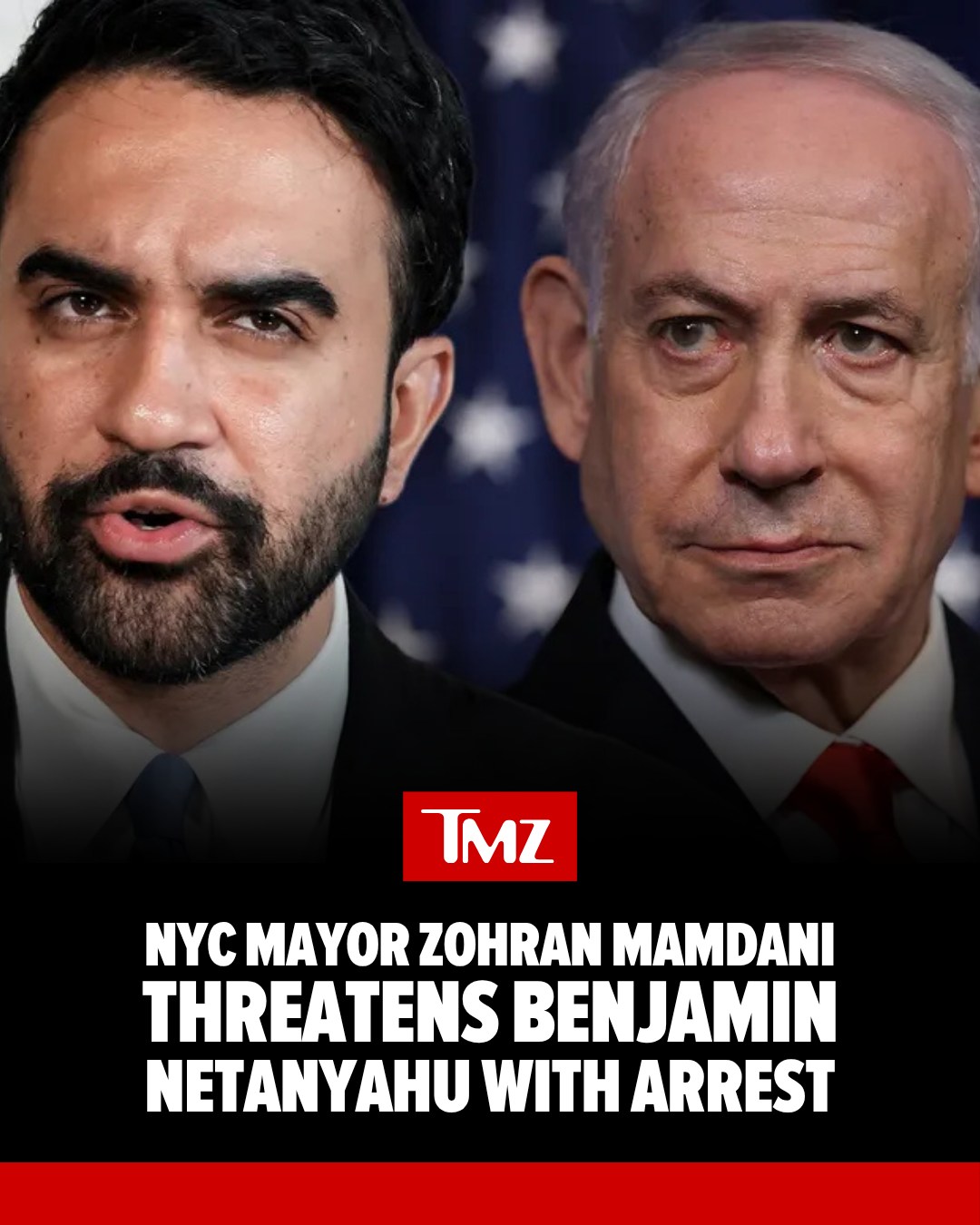 🚨 NYC Mayor Zohran Mamdani says Israeli Prime Minister Benjamin “Bibi” Netanyahu is a war criminal who could be arrested if he steps foot in The Big Apple.