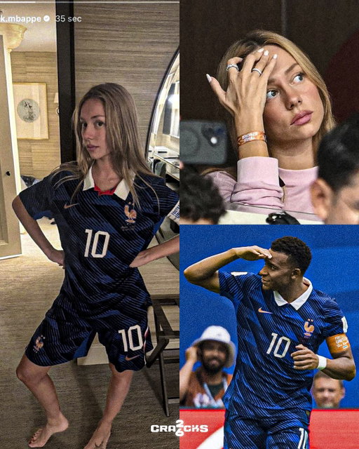 😅 LA BORRÓ... PERO YA ERA TARDE

📲 Kylian Mbappé publicó una foto de Ester Expósito con la equipación completa de Francia, pero poco después la eliminó.

⚽ Su parea estuvo presente en el Francia-Inglaterra por el tercer puesto, donde Mbappé marcó doblete.