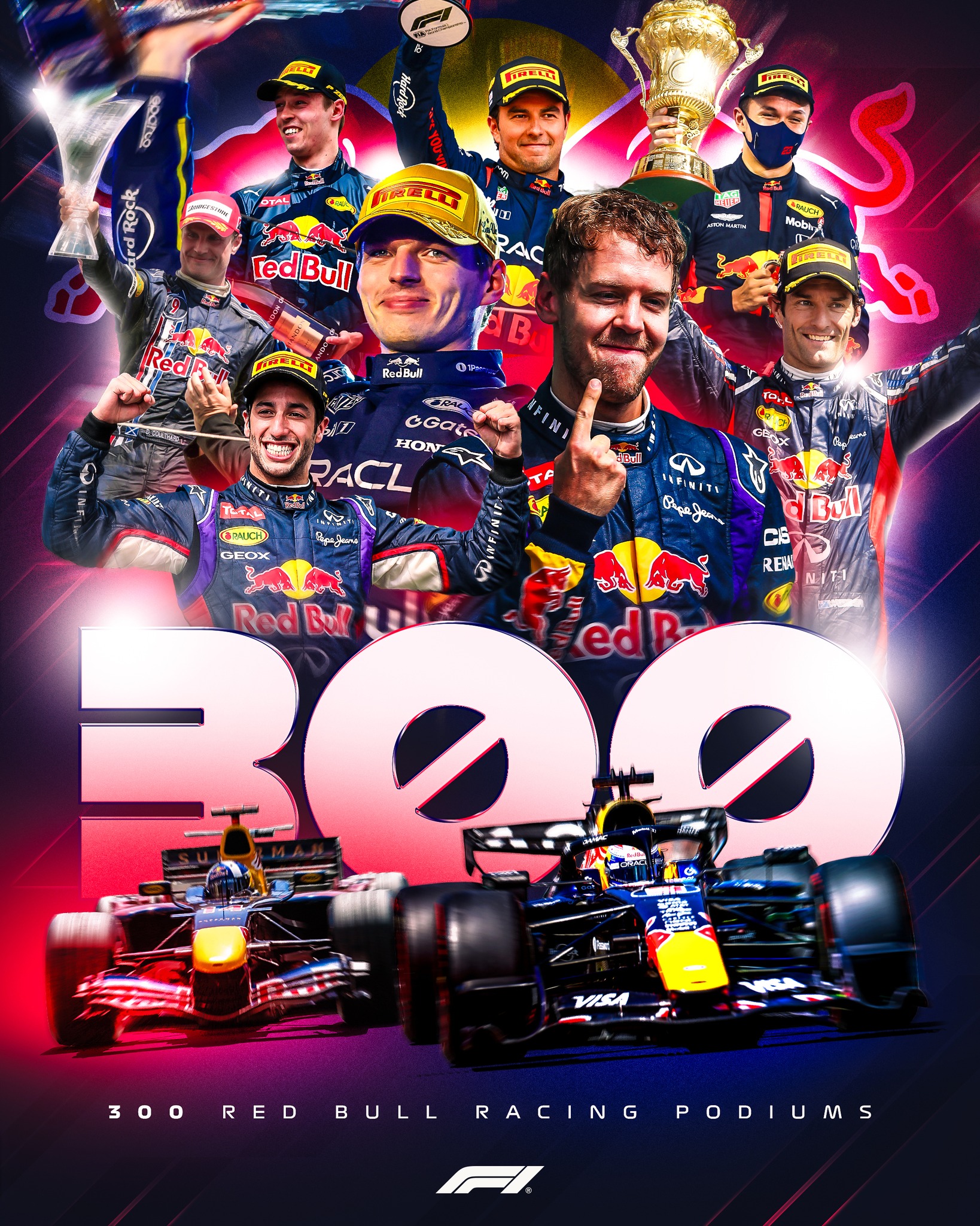 Bravo, @redbullracing 👏

Max Verstappen secures Red Bull Racing's 300th podium in Formula 1 💪

#F1 #Formula1 #BelgianGP
