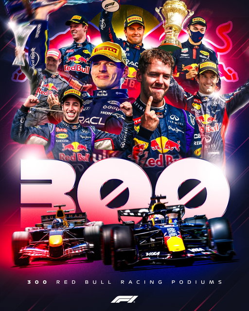 Bravo, @redbullracing 👏

Max Verstappen secures Red Bull Racing's 300th podium in Formula 1 💪

#F1 #Formula1 #BelgianGP
