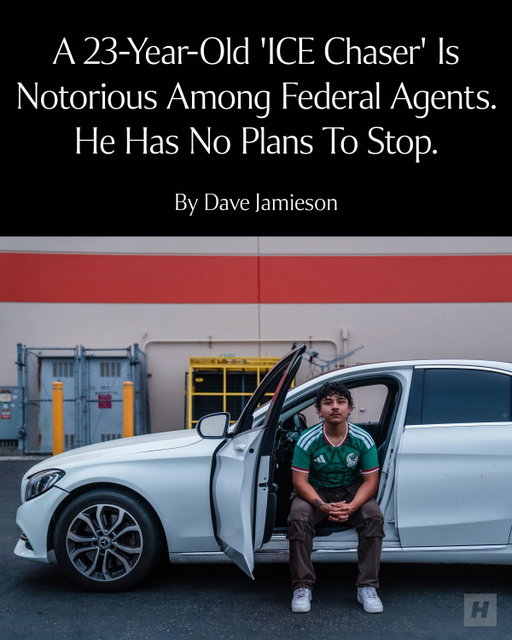 ICE considers Arturo Gonzalez an “agitator,” and his tactics make even some allies uncomfortable — but many followers call him a hero. Read more at our link in bio.

✒️ Dave Jamieson // Photography: Ariana Drehsler for HuffPost (@arianadrehsler) // Photo Editing: Kelly Caminero/HuffPost (@kllycmnro)