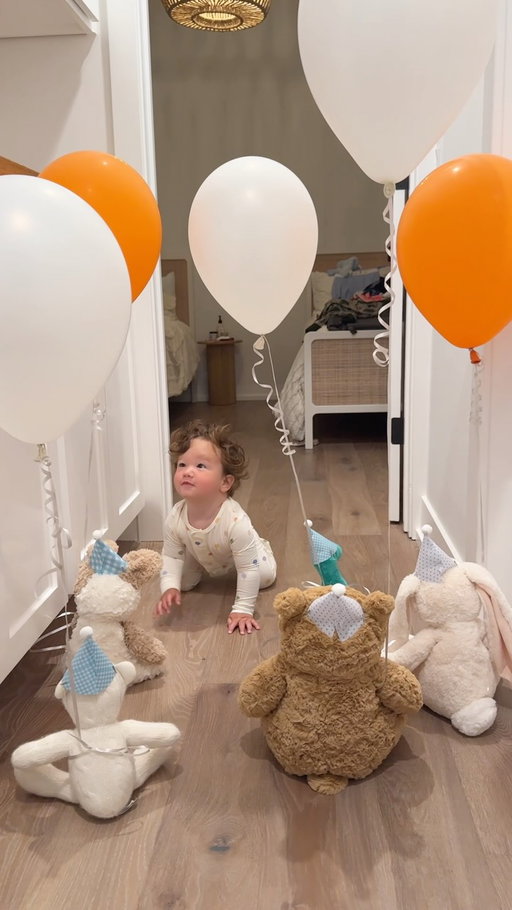 Our baby is ONE!!! 🧡🎂🎈💙