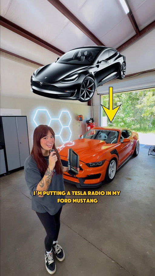 Comment 🤫 when you get to the secret ASMR part 🫣🤭 #tesla #fordmustang #caraudio #s550mustang