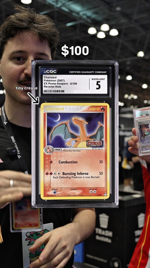 Do you think this card deserves a CGC 5?

Playing guess the grade, keep the slab at @fanaticsfest with @treasuretrove

#pokémon #pokémoncards #pokémoncard #gradedcards #fanaticsfest