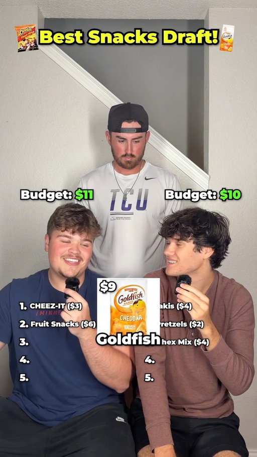 Snack Draft!🤑🥨 #snacks #games #draft