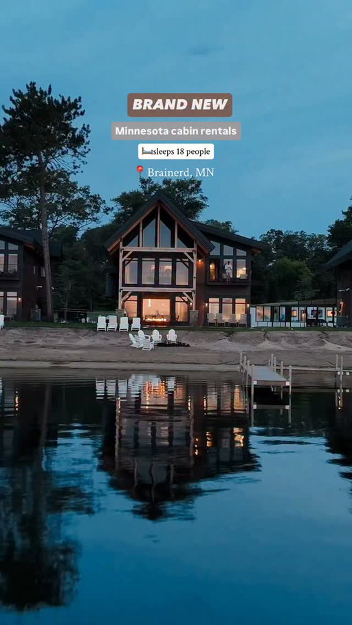 🚨 Minnesota just opened some of the most impressive cabin rentals I’ve seen🚨

[ send this to your crew as a sign to visit! ] 

If you’re looking for a place that can sleep large groups and is directly on a beach, this is it! 🔥

These brand-new cabins on beautiful Gull Lake just opened, and they’re unlike anything else I’ve seen in Minnesota.

🛏️ Sleeps up to 18 guests (6 bedrooms, 7 bathrooms)
🔥Massive 8’x8’ glass fireplace with an indoor/outdoor design
🏖️Sits directly on the sandy beach of beautiful Gull Lake
🪟 Floor-to-ceiling windows with incredible lake views
🍽️ Two full kitchens + huge gathering spaces
🛋️ High-end furnishings and luxury finishes throughout
❄️ Available to rent year-round
👨‍👩‍👧‍👦 Perfect for family reunions, golf trips, bachelorette weekends, friend getaways, corporate retreats
🏊 Access to outdoor + indoor pool 

Comment CABIN and I’ll send you the direct booking link!

📍 @cragunsresort - Brainerd, Minnesota

[ be sure to follow @jonkreye for the best cabin stays in the USA! ]