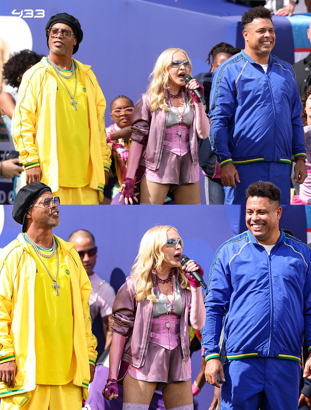 𝐓𝐇𝐄 𝐇𝐀𝐋𝐅-𝐓𝐈𝐌𝐄 𝐒𝐇𝐎𝐖 🎶

Even Ronaldinho and Ronaldo Nazário took part, alongside Madonna 😂

Shakira with another fantastic performance at her fourth World Cup 😁💃