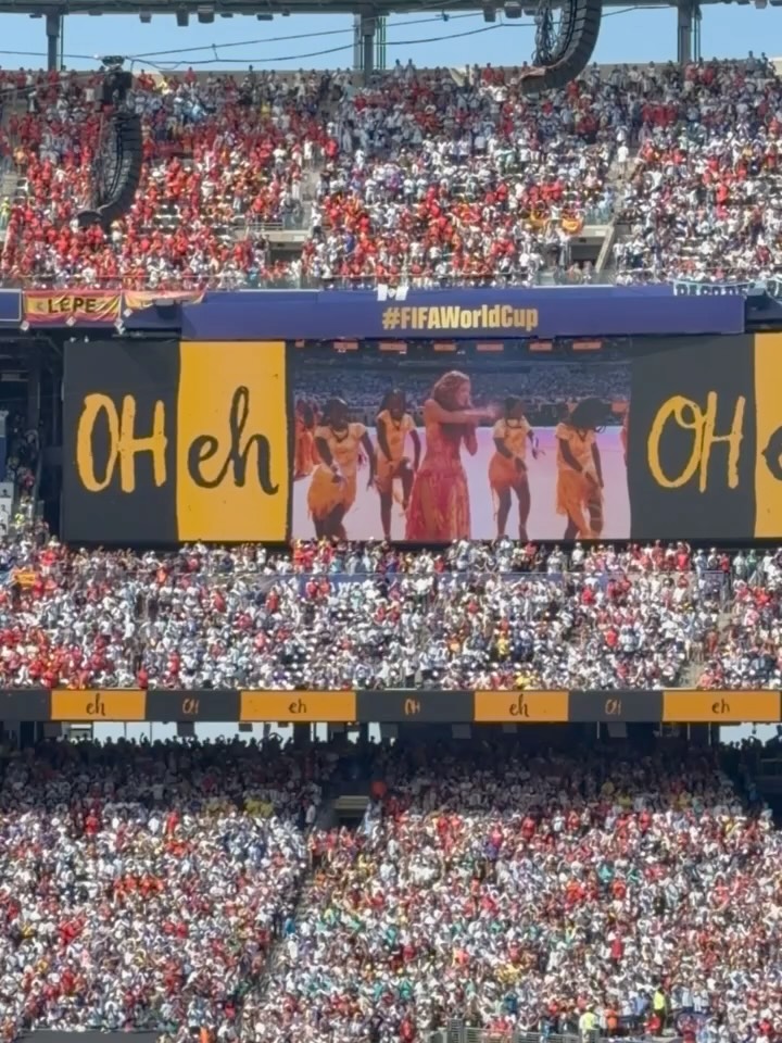 QUITE THE SHOW! We’re live from MetLife Stadium, where Shakira, Madonna, Burna Boy, BTS, Coldplay, and Justin Bieber just took over the field for the 2026 #WorldCup final halftime show. Which performance was your favorite? ⚽️

Videos: @caroltlee