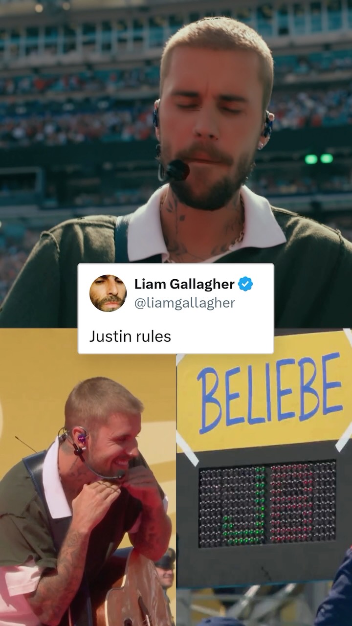 Oasis’ Liam Gallagher approves of Justin Bieber’s #FIFAWorldCup performance 👏