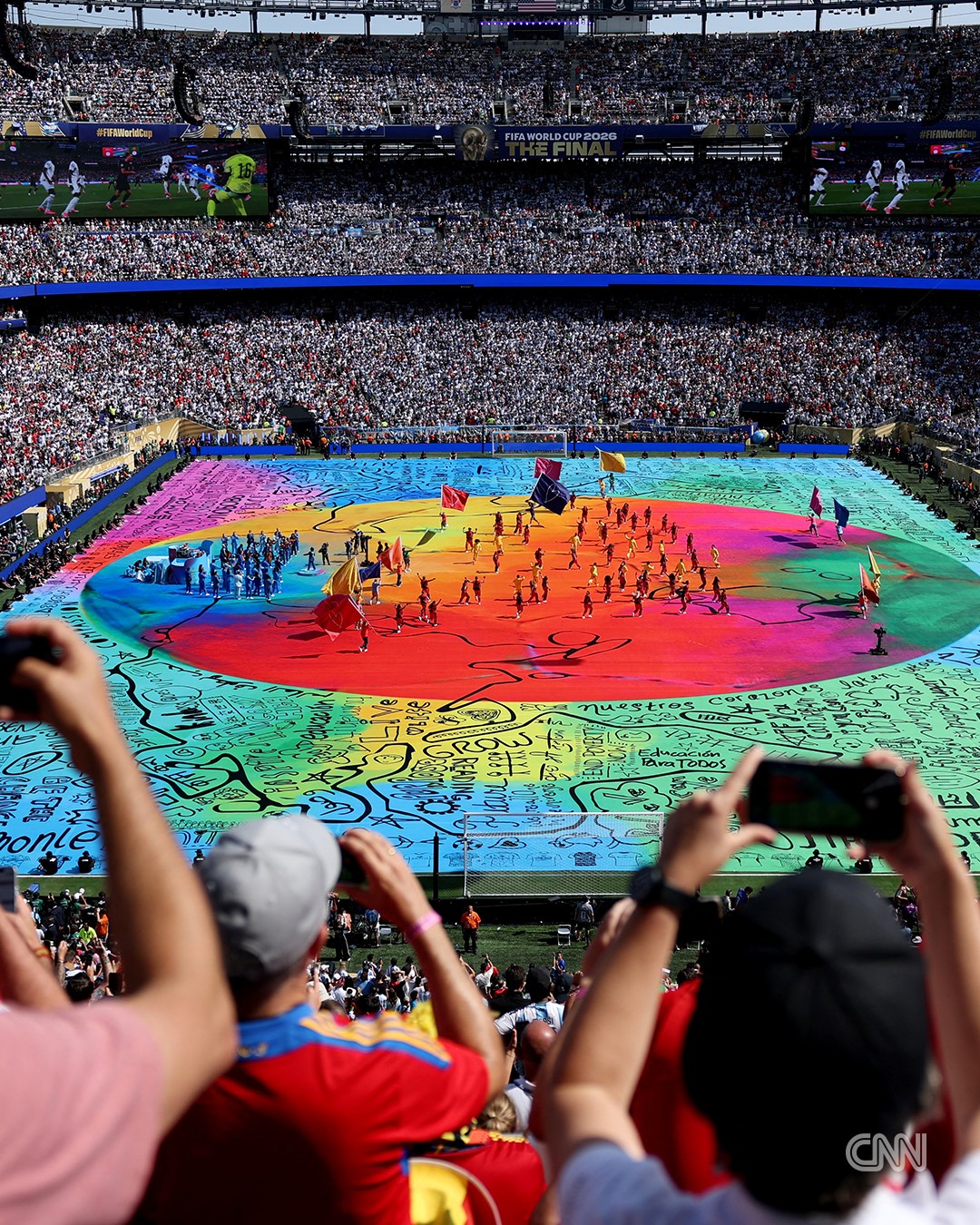 The first-ever halftime show at a World Cup final is in the books.

The fast-paced interlude featured a memorable performance from Shakira, a turn by a guitar-strumming Justin Bieber, BTS performing their hit "Dynamite," and an appearance from iconic popstar Madonna. Oh, and don't forget the Muppets, Chris Martin, "Ted Lasso" actors Jason Sudekis and Brendan Hunt, Gustavo Dudamel, Burna Boy, the New York Philharmonic, Venezuela’s Simón Bolívar Symphony Orchestra, and a performance by a group of singing children (and more!).

What did you think of the World Cup halftime show?

Follow live updates at the link in @cnn's bio.

📸: John Sibley/Imagn Images/Reuters; Elsa/Getty Images; Lee Smith/Reuters; Dylan Martinez/Reuters; James Lang/Imagn Images/Reuters; Brian Snyder/Reuters; Jeenah Moon/Reuters; Dylan Martinez/Reuters; Kai Pfaffenbach/Reuters; Mike Segar/Retuers