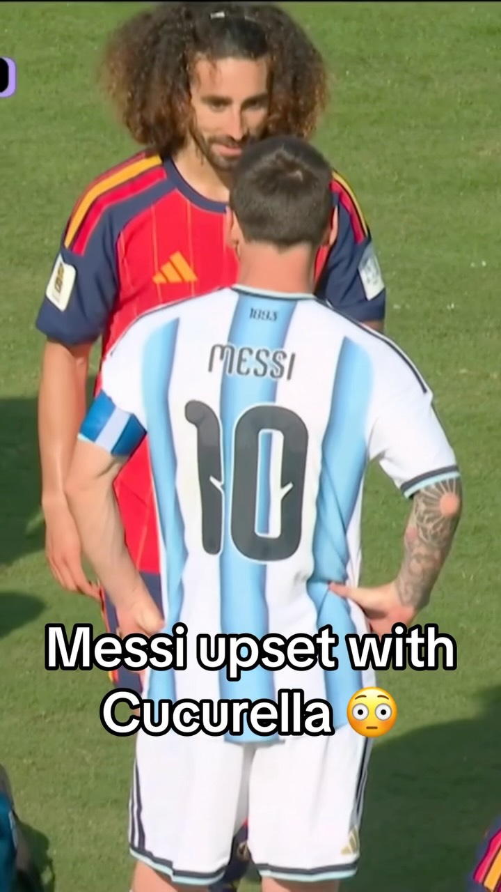 Lionel Messi and Enzo Fernandez appeared to claim Marc Cucurella covered his mouth in a confrontational situation. #FIFAWorldCup