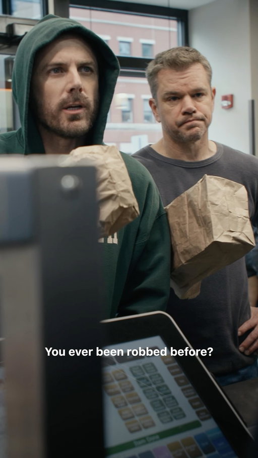 Odysseus robs a Dunkin #odyssey #odysseymovie