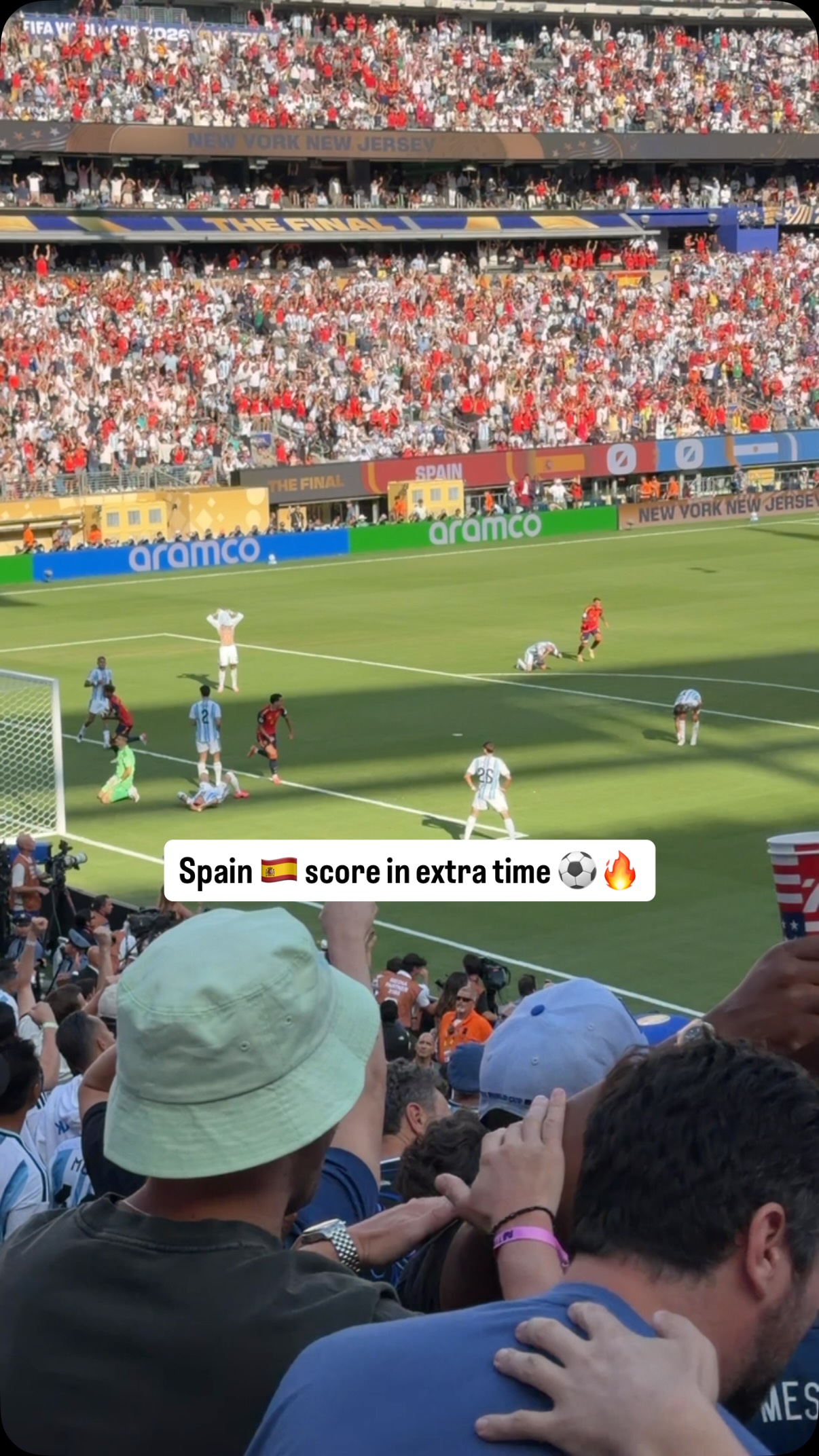 Spain 🇪🇸 score in extra time to take the lead in the FIFA World Cup final against Argentina ⚽️🔥