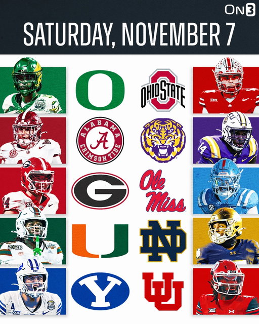 The Week 10 College Football slate is pure CINEMA🍿

Follow @On3 for the BEST of College Sports