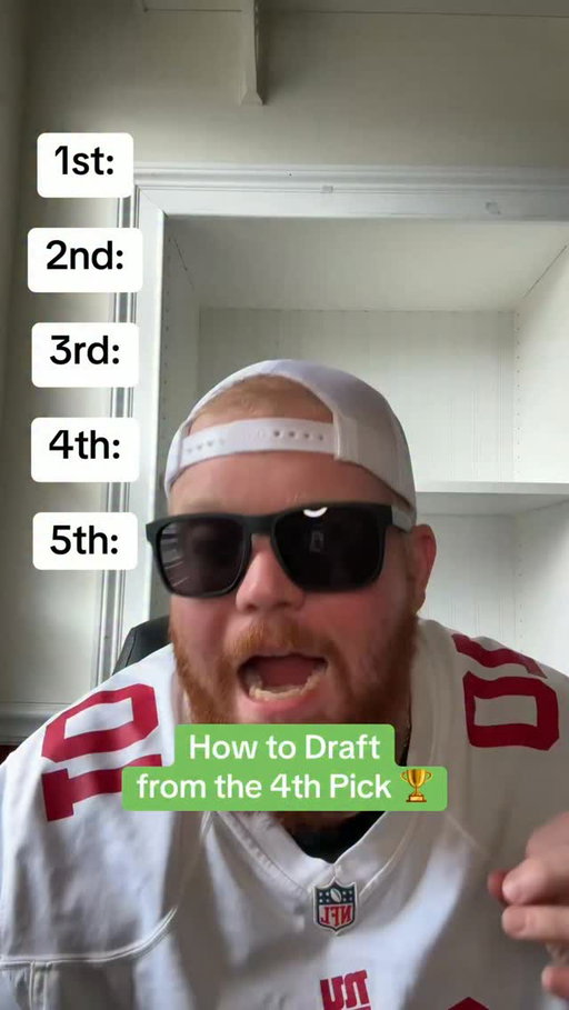 This is how YOU should be drafting if you have the 4th pick!