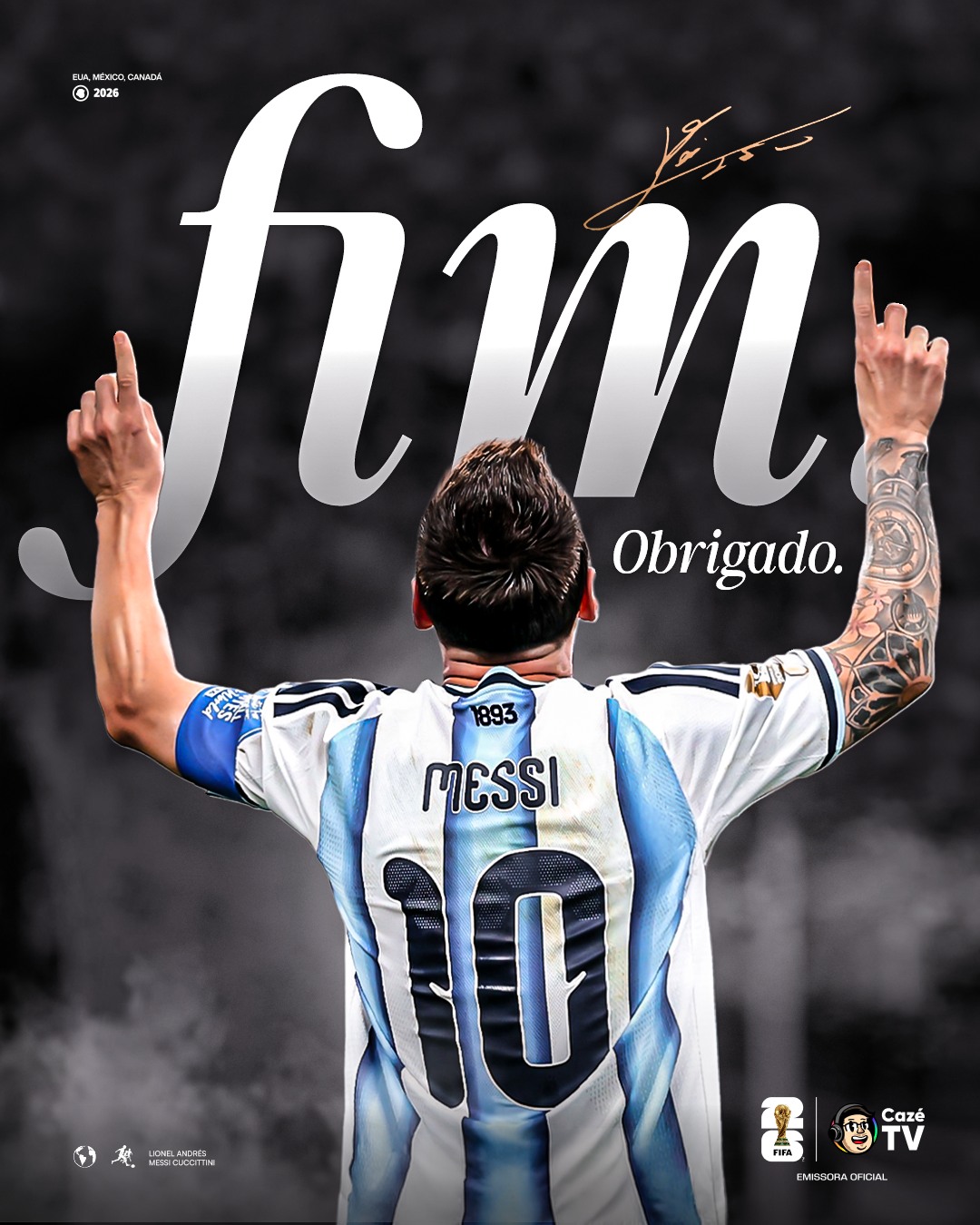É o fim de Lionel Messi em Copas do Mundo. Queria você ou não, ele foi um jogador que revolucionou o modo de jogar bola. O futebol com ele parece mais simples, mas ao mesmo tempo mais complexo. Coisa de outro mundo. Sempre foi a única explicação. Independente da bandeira que carrega em sua camisa, o eterno e grande camisa 10 da Argentina se despede do maior palco com maestria. Sendo gigante e mostrando todo o seu tamanho pro mundo. Obrigado, Messi. Obrigado, futebol. 

#CoberturaCazéTV #CopaNaCazéTV #cztv06 #cztv23