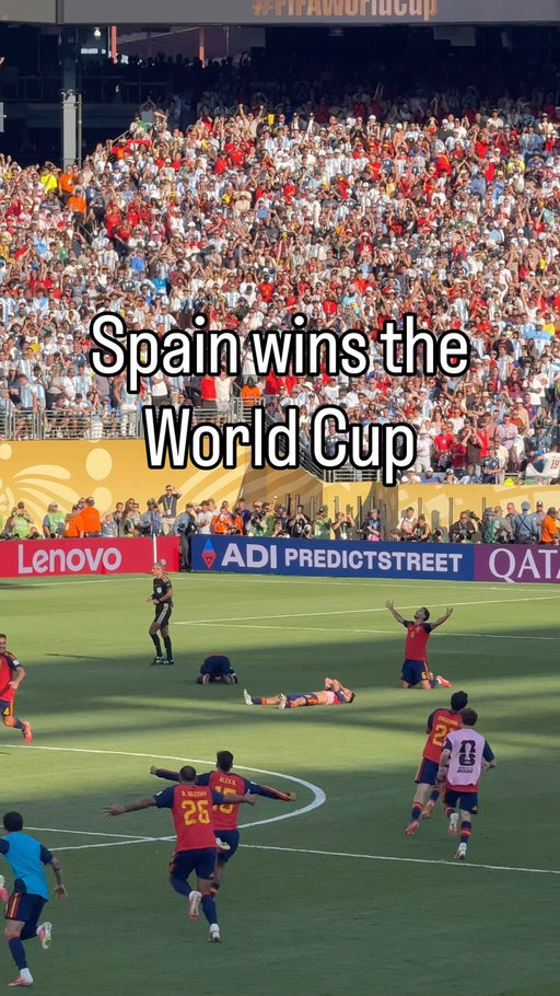The moment Spain wins the 2026 World Cup against Argentina. And a fight broke out on the field