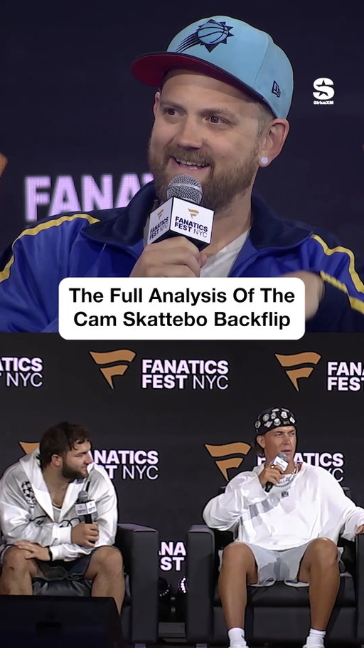 A full in-depth analysis from Cam Skattebo after he hit that backflip on the Fanatics fest @wwe stage! What did Jaxson Dart think? All was revealed during the Fantasy Footballers interview! Hear the full interview on the SiriusXM app!

#nfl #football #giants #camskattebo #jaxsondart