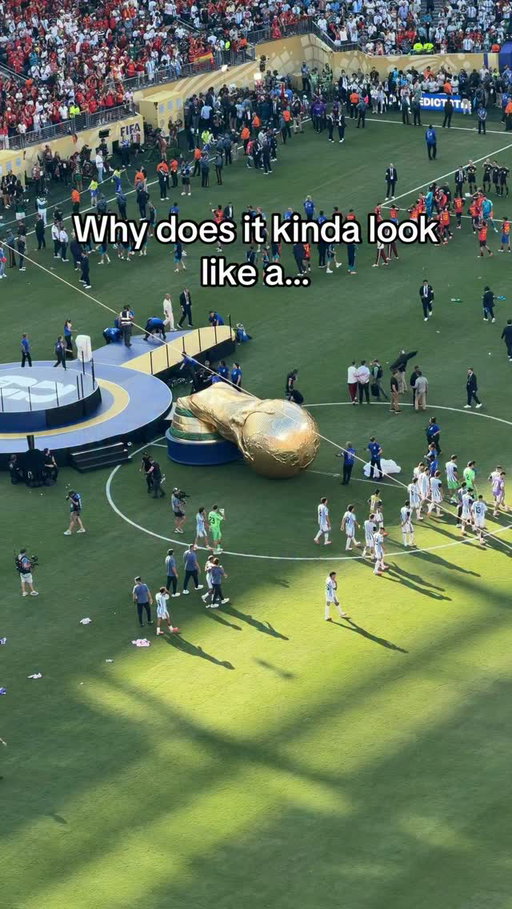 Am I trippin or…?🤣 #worldcupfinal #spain #argentina #soccer
