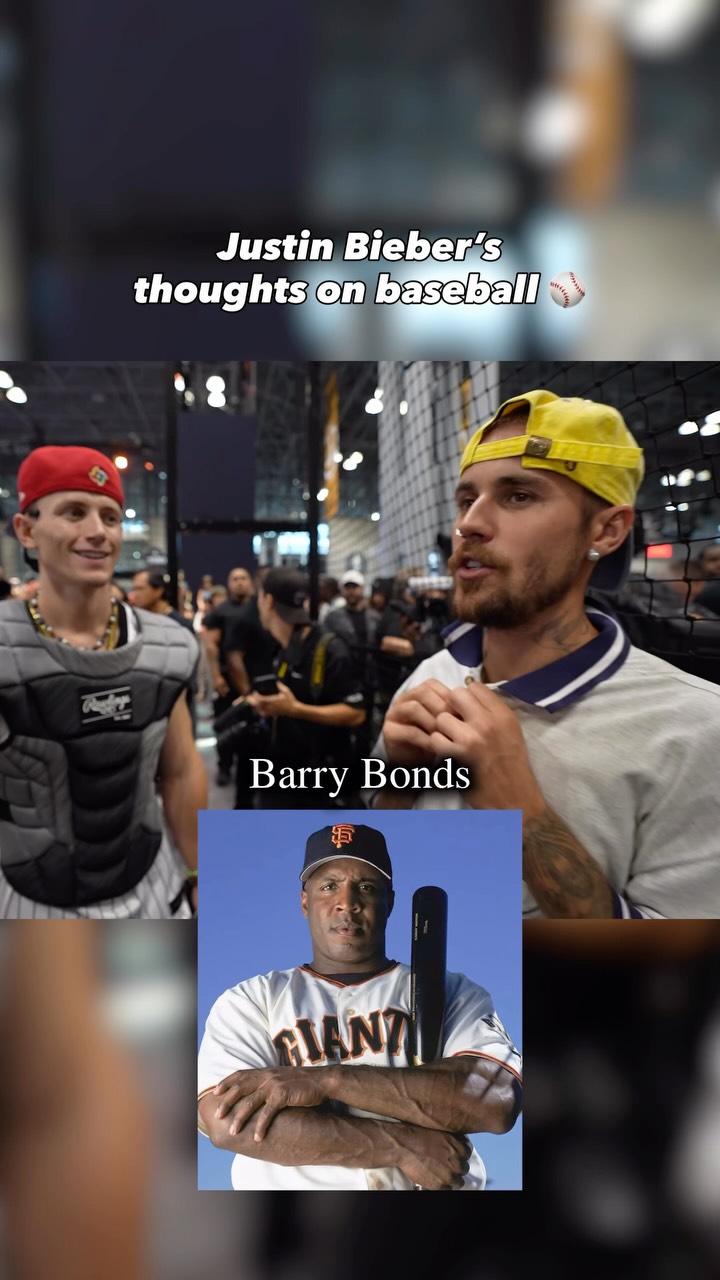 Justin Bieber’s been tapped in on baseball recently👀 His pitching mechanics not too bad either😎 It was dope seeing him support the Blue Jays at the World Series last year in a Shane Bieber jersey⚾️ His favorite player being the Home Run King Barry Bonds is fire🔥Do you think Barry Bonds should be in the Hall of Fame?🤔 #justinbieber #baseball #homerun #mlb #sports